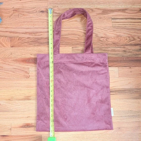 Sezane pink velvet Sofa Corduroy Tote Bag - Picture 3 of 3